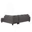 Canapé modulaire inclinable moderne en bois gris-1985633443