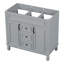 Meuble-lavabo 36 po sans lavabo supérieur, armoire seulement, armoire de rangement moderne avec 2 portes à fermeture douce