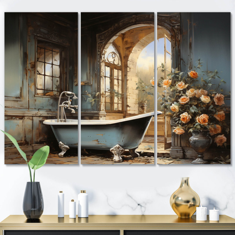 Ensemble 3 pièces pour salle de bain Vintage Elegance II, H 28 po x l 36 po x P 1 po