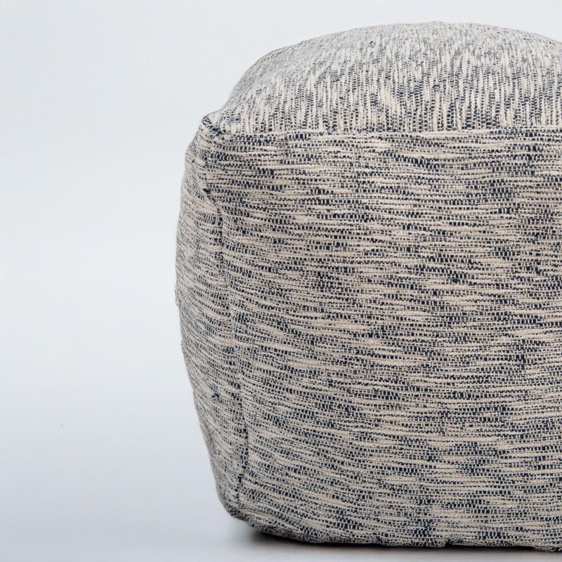 Pouf en coton tissé / polyester