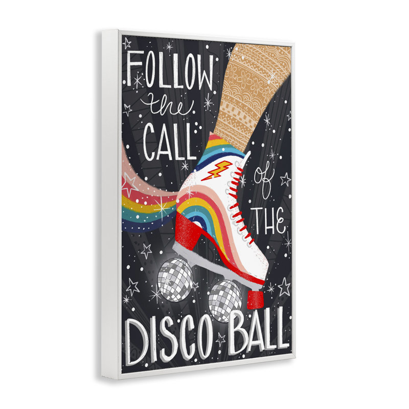 Suivre «The Call of Disco Ball», estampe numérique, design par Emiko Rainbow, H 30 po x l 20 po