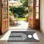 Tapis noir et blanc Minimalist