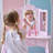 Teamson Kids Hearts Gisele Wood Vanity With Tri-Fold Mirror & Drawer-127658853