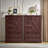 Farmhouse 47.2 '' H 5 Drawer Bedroom Dresser with Door, Wood Rustic Tall Chest of Drawers for Bedroom, Closet Storage for Bedroom-407102248