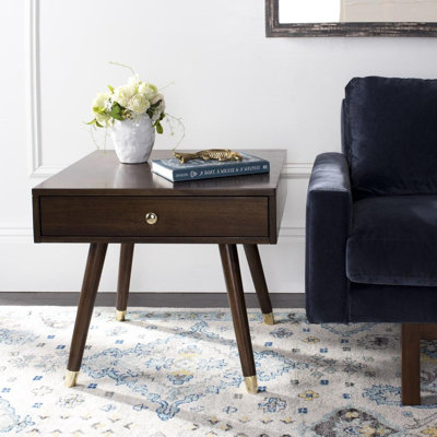 Bryceon Solid Wood End Table with Storage