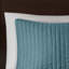 Couette réversible bleu sarcelle pour lit simple/simple XL - Microfibre, rembourrage 90 % coton, pour une literie réversible avec surpiqûres, fraîcheur longue durée