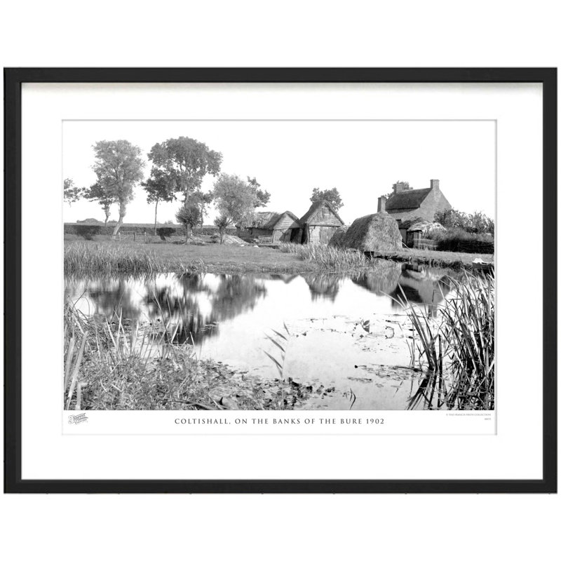 Coltishall, On The Banks Of The Bure 1902 by Francis Frith - Single Picture Frame Print, 40cm H x 50cm W x 2.3cm D