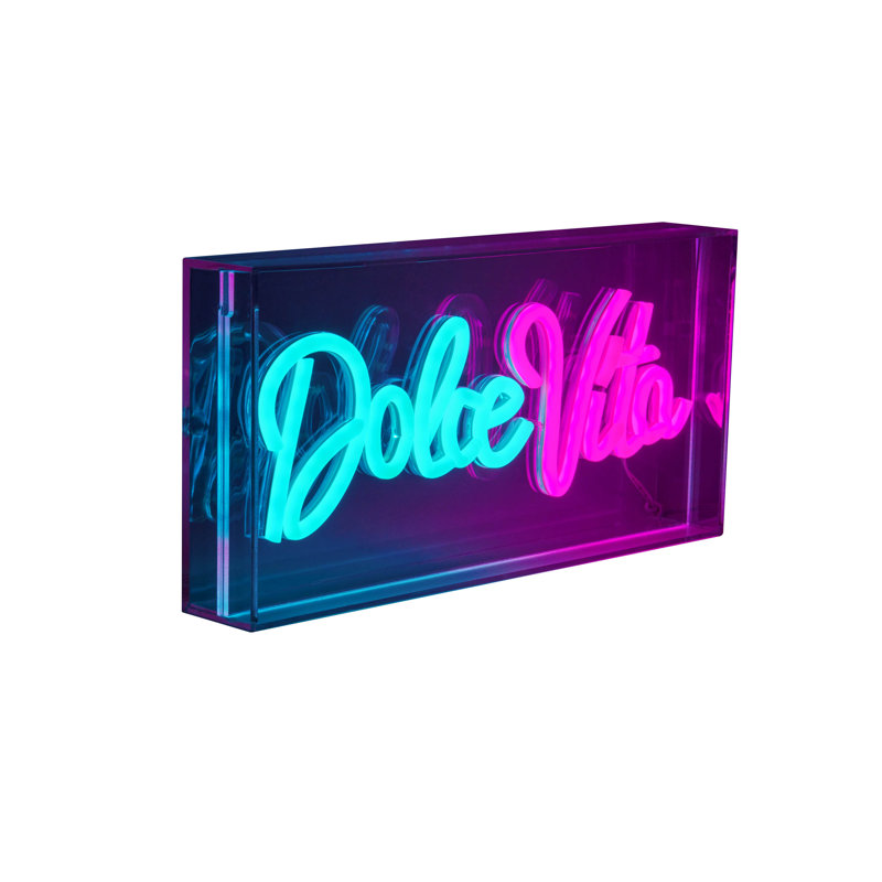 15Cm "Dolce Vita" LED Sign