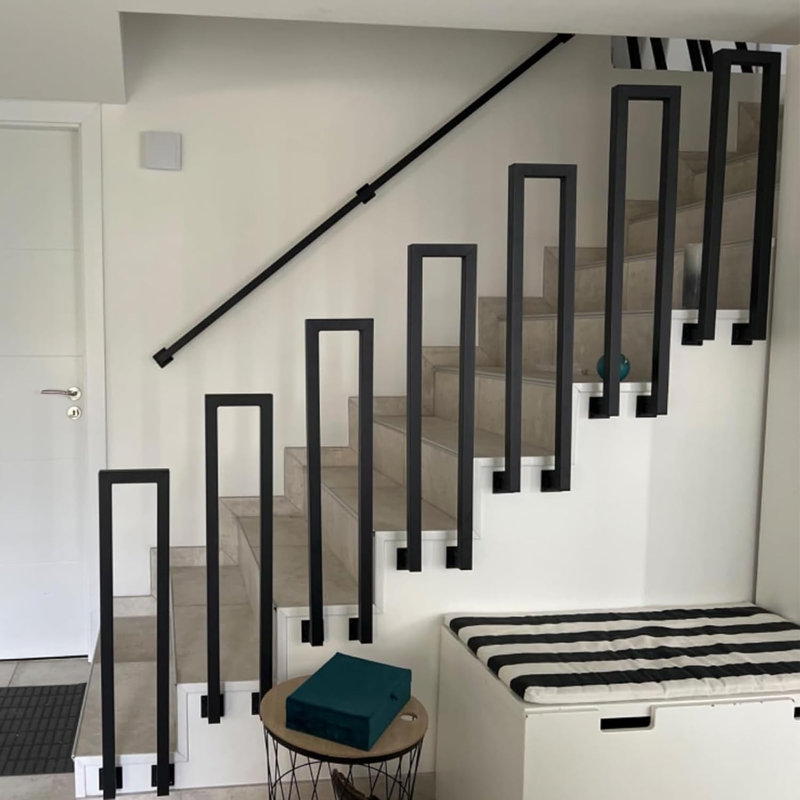 Steel Porch And Stair Railings, 55cm H x 10cm W
