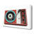 Retro Record Player 2 Music - Wrapped Canvas Print-39573894
