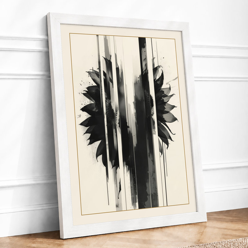 Gestural Symmetry Abstract - Print, A3 - 42.0 x 29.7 cm, White