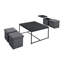 Ensemble de 5 tables basses avec 4 tabourets de rangement-691335767