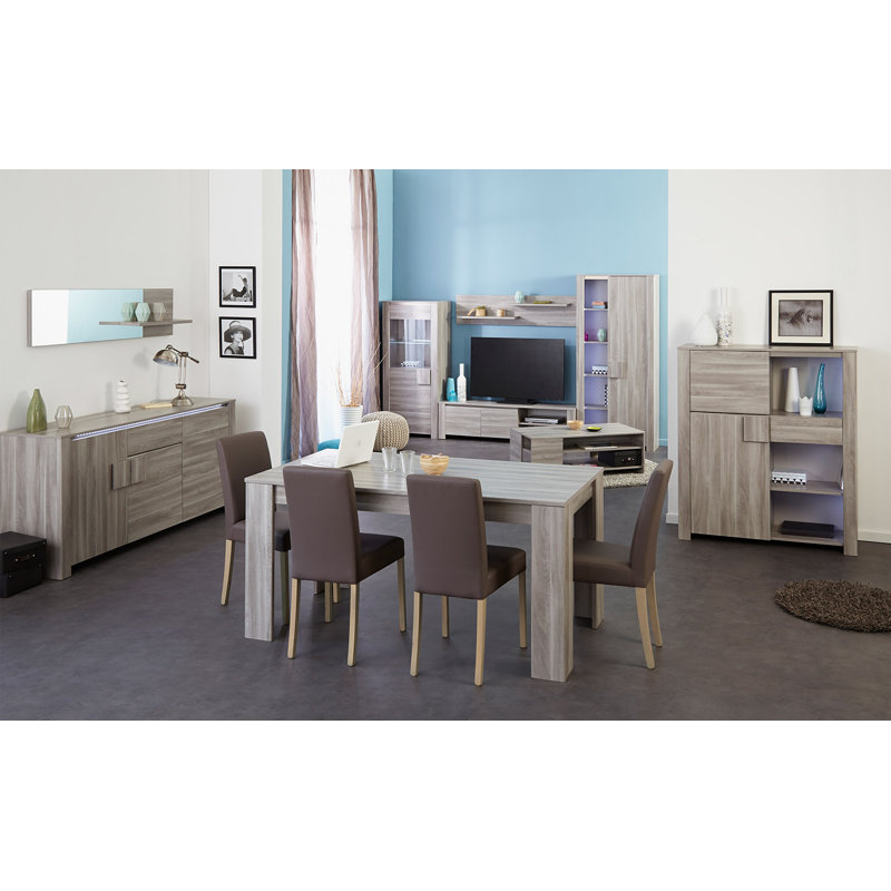 Tablette flottante Welty, Chêne couleur silex