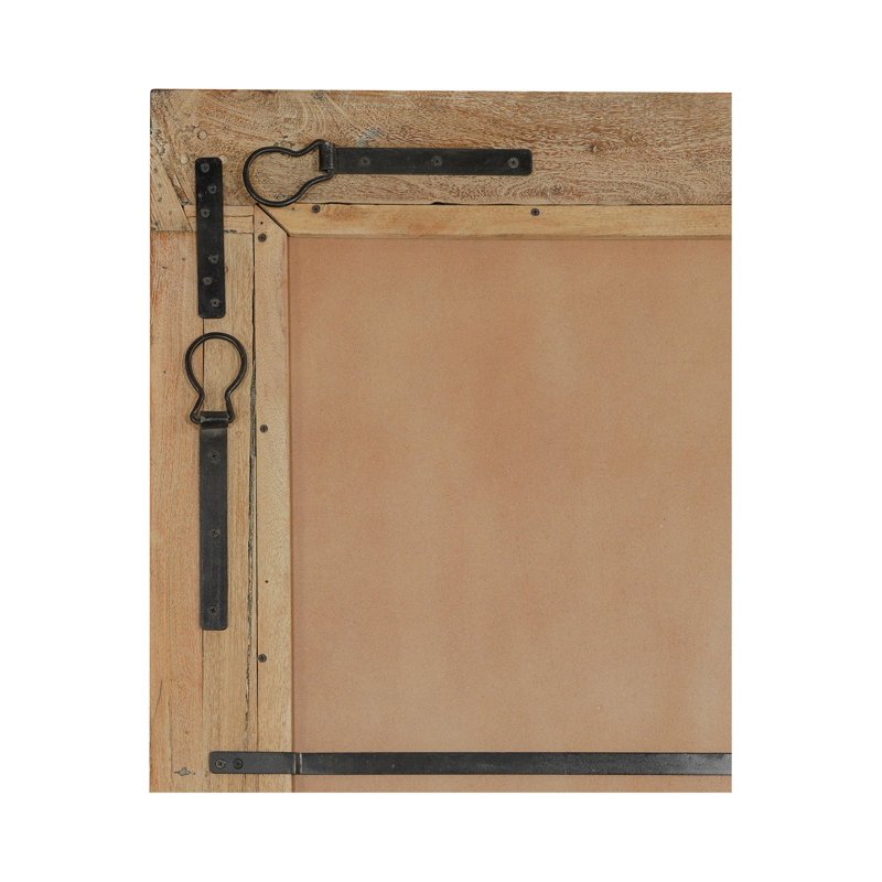 Miroir de plancher, cadre en bois récupéré mixte, profil traditionnel, variation et caractère naturels, naturel