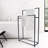 2 Tiers Freestanding Metal Towel Rack