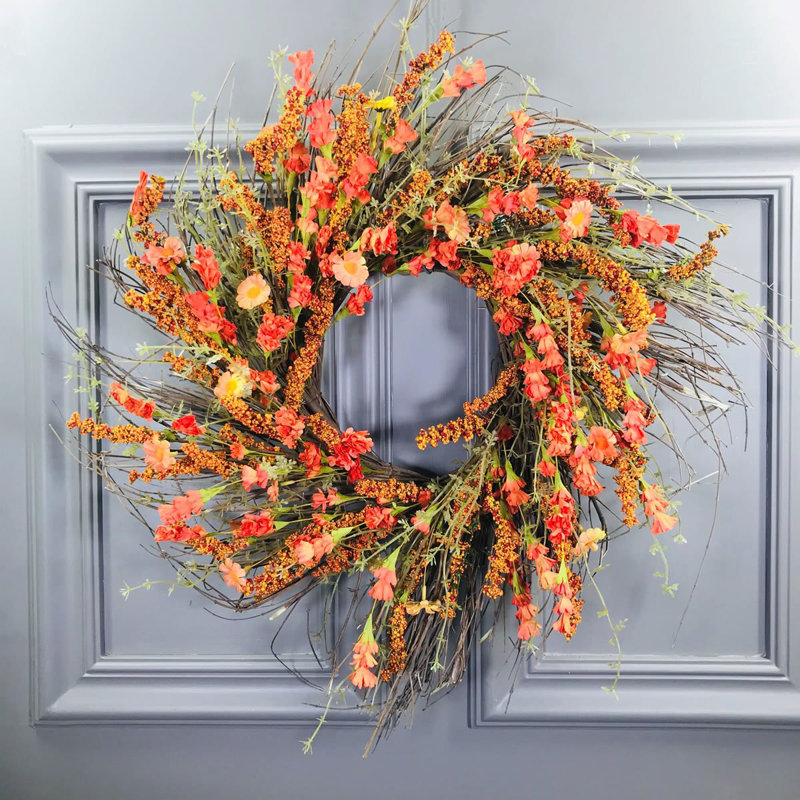 Couronne en polyester 22 po Wildflower