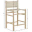 Tabouret de comptoir rembourré Santos-120673004-120673007