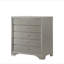 Ensemble de meubles de chambre à coucher en bois à motif de crocodile en relief à 5 tiroirs 1 pièce-267618578