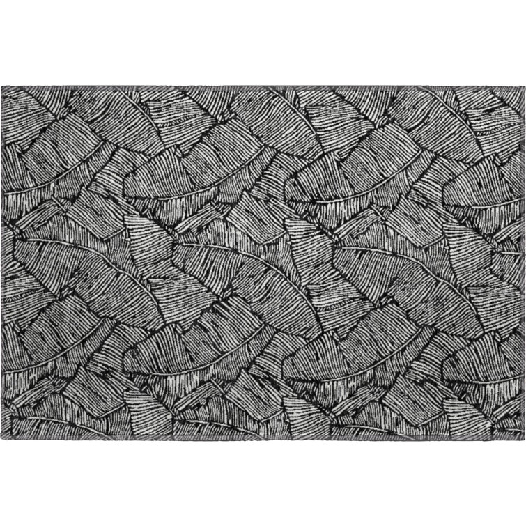 Premium Machine Washable Prisco Black Rug