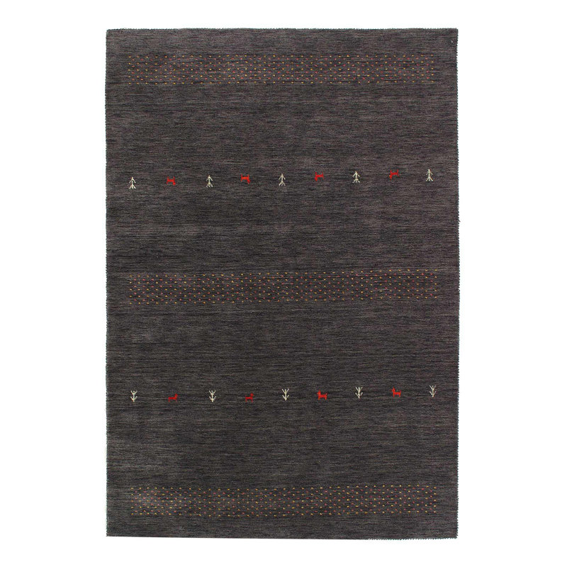 Geometric Area Rug in Gray