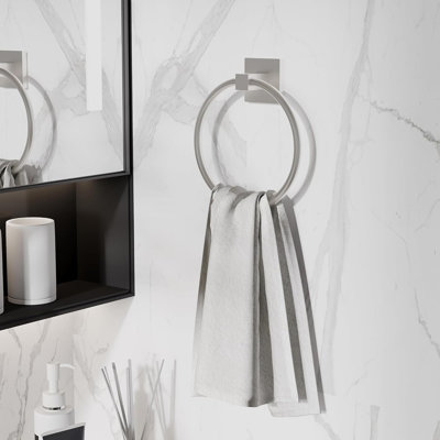 5-Piece Bath Hardware Set Bathroom Accessories With Toilet Paper Holder,Towel Bar,Towel Ring,Towel Hooks Brushed Nickel