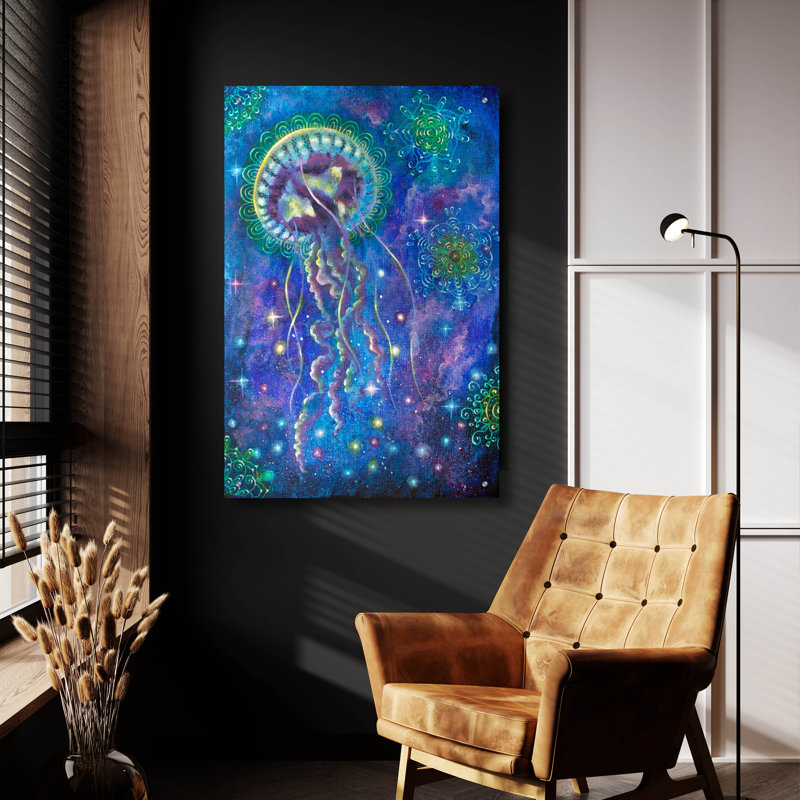 Art mural épique «Ocean Of Stars» par Verena Wild, 24 po x 36 po, H 36 po x l 24 po