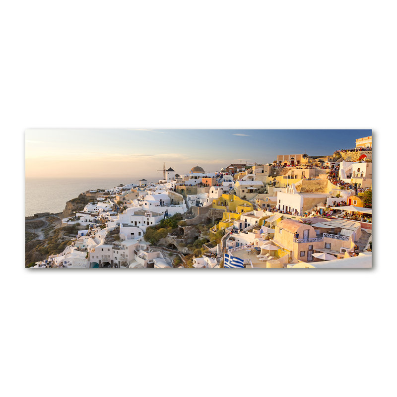 Santorini Greece - Wrapped Canvas Print