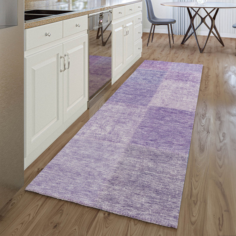 Premium Machine Washable Prisco Lavender Rug, Runner 2'3" x 7'6"
