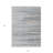 3' X 5' Gray Silver And Blue Striped Washable Indoor Outdoor Area Rug