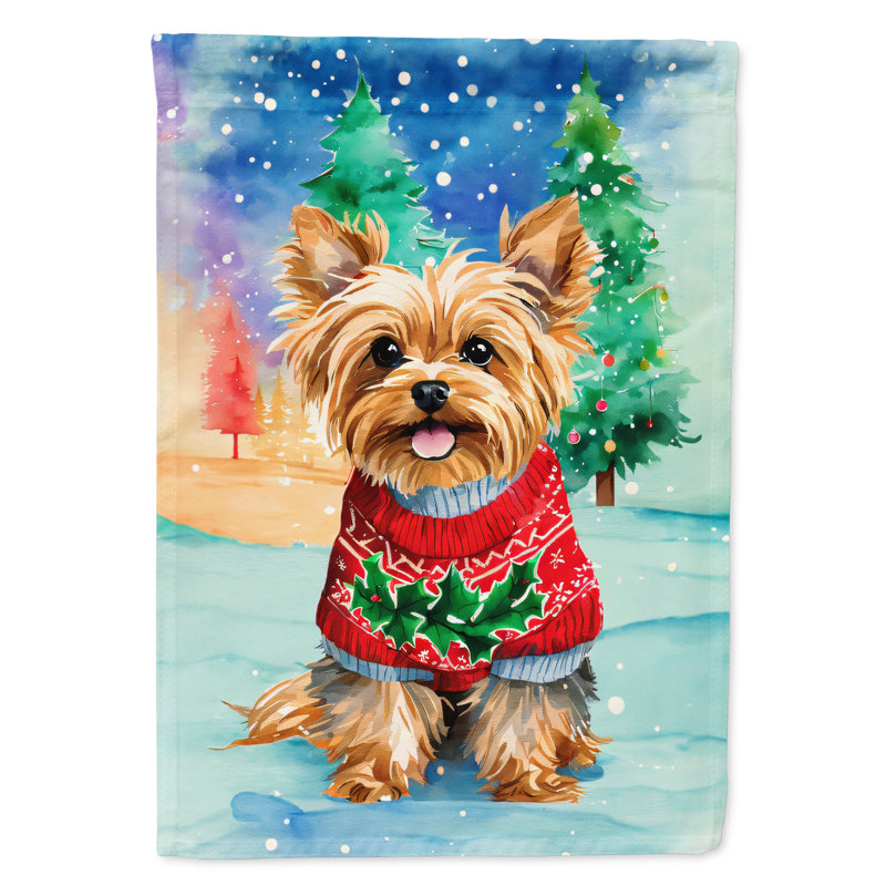 Double Sided Polyester Christmas, 15.5'' H x 11.25'' W