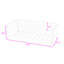 Structure de lit tapissier pour lit simple avec rails latéraux de protection-129765305