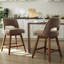 Tabouret de bar pivotant en similicuir Bisto-1251283848-1251283862