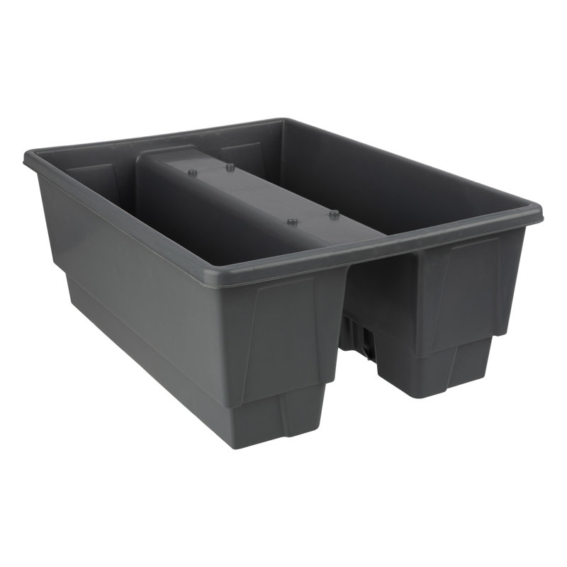 Pot à fleurs Lliwen Railing - Boîte à fleurs 20,75 pouces avec bonde de drainage - Boîte à fleurs extérieure de 6 gallons - Jardinière pour terrasse, porche ou balcon par Pure Garden