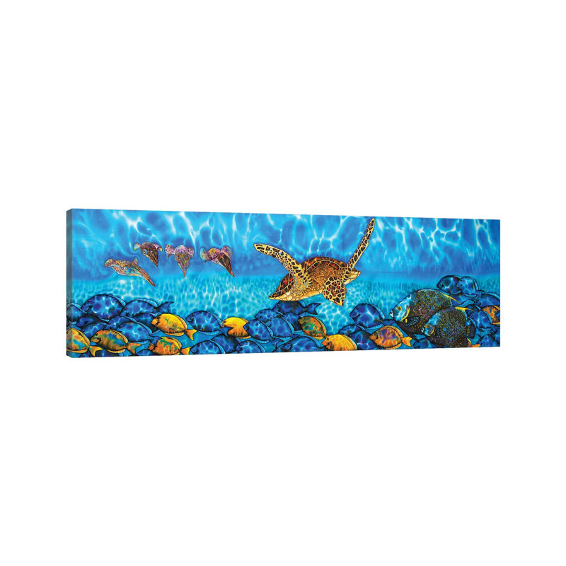 Akumal by Daniel Jean-Baptiste - Wrapped Canvas Panoramic Print, 30.48 cm H x 91.44 cm W x 1.91 cm D