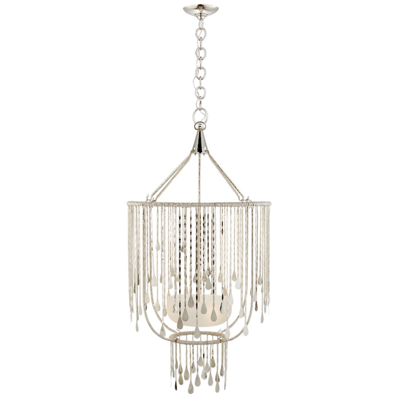 Lustre 3 lumières Ralph Lauren Kayla, Nickel poli