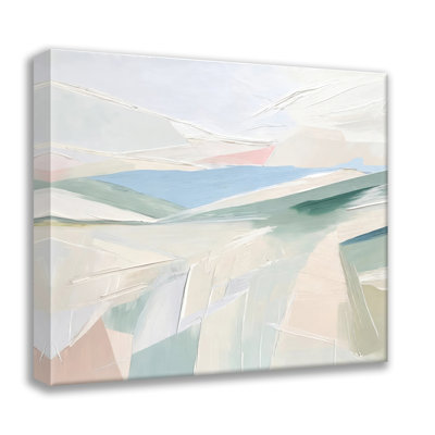 Abstrait-paysage-14, estampe numérique sur toile tendue avec châssis