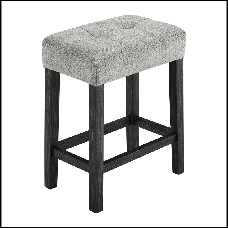 Bar Table Set with Power Outlet, Bar Table and Chairs Set, 4 Piece Dining Table Set, Grey