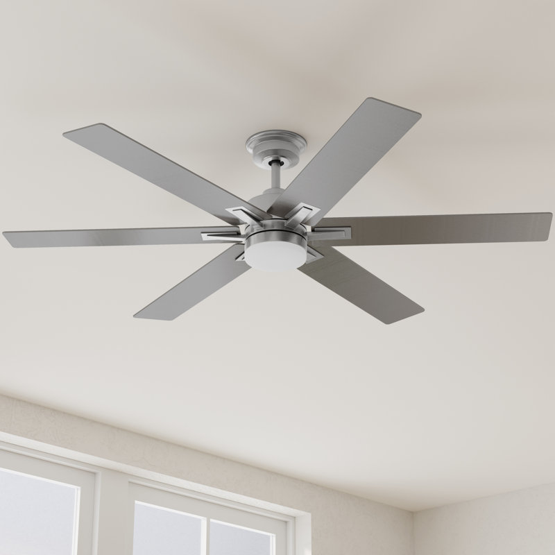 60'' Ceiling Fan with LED Lights, Brushed Nickel
