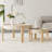 Modern simple log cream style coffee table