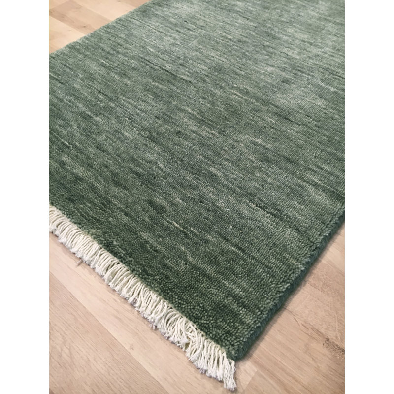 Brycen Solid Colour Wool Hand Woven Area Rug, Rectangle 160 x 230cm
