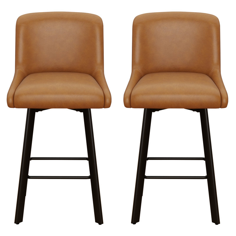 Tabouret de bar 26 po H, 2, Brun whisky, Tabouret de bar = siège d'une hauteur de 26 po