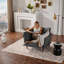 Fauteuil d'appoint simple de style moderne en chenille de style moderne