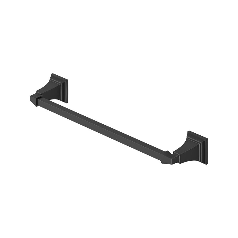 Barre à serviettes murale 20,25 po, Noir mat
