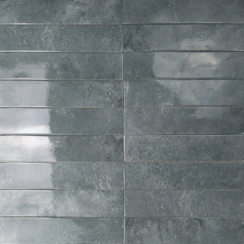 Progetto 3" x 16" Porcelain Subway Wall Tile, Verde Green