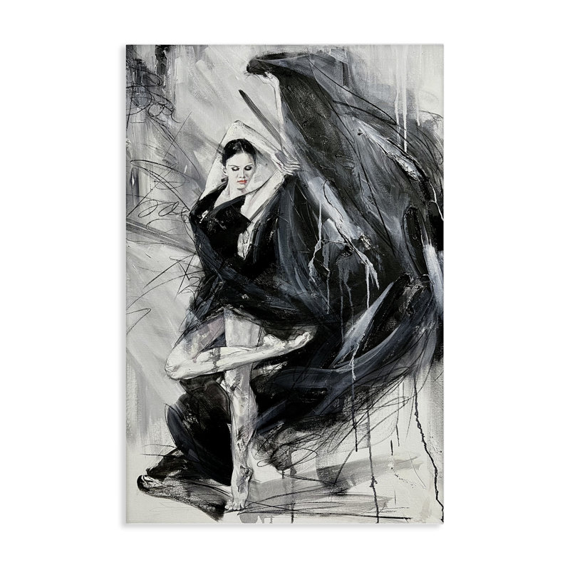 «Elegant Dancer», toile par Lucille Lee, H 24 po x l 16 po