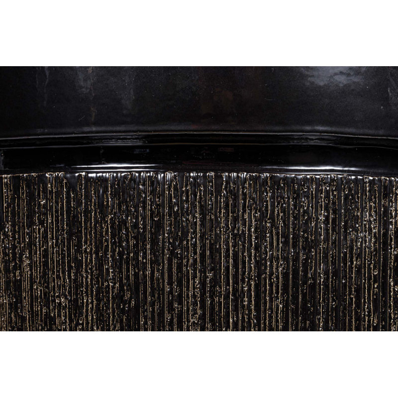Table d'appoint en céramique Provence Signature, Obsidienne