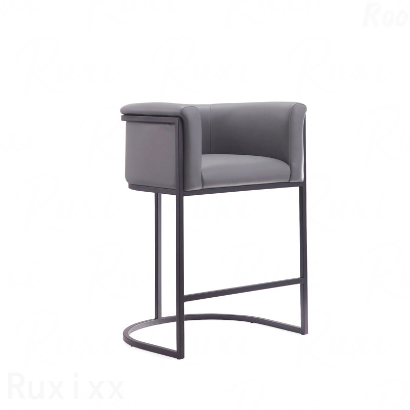 Tabouret de comptoir parfait pour les salons modernes, Gris