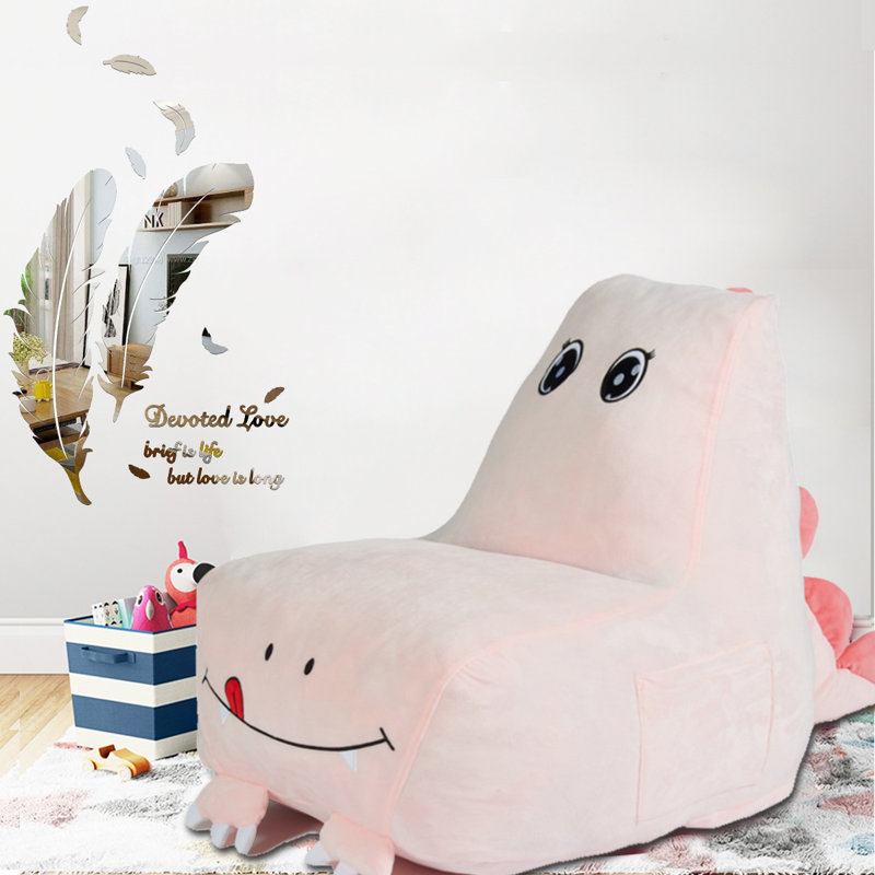 Microfiber / Microsuede Outdoor Friendly Refillable Bean Bag Sofa, Pink