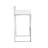 Modern White 25-Inch Counter Stool with Space-Saving Footrest-1494801386