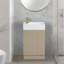 Ensemble de meuble-lavabo simple 18,6 po avec plateau en céramique Vallois-1005195462